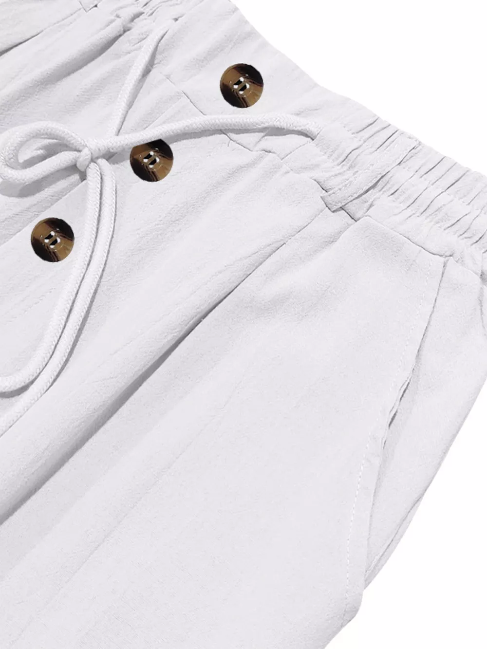 Men's Full Size Drawstring Pants with Button-Front Detail Plus Size, image 22