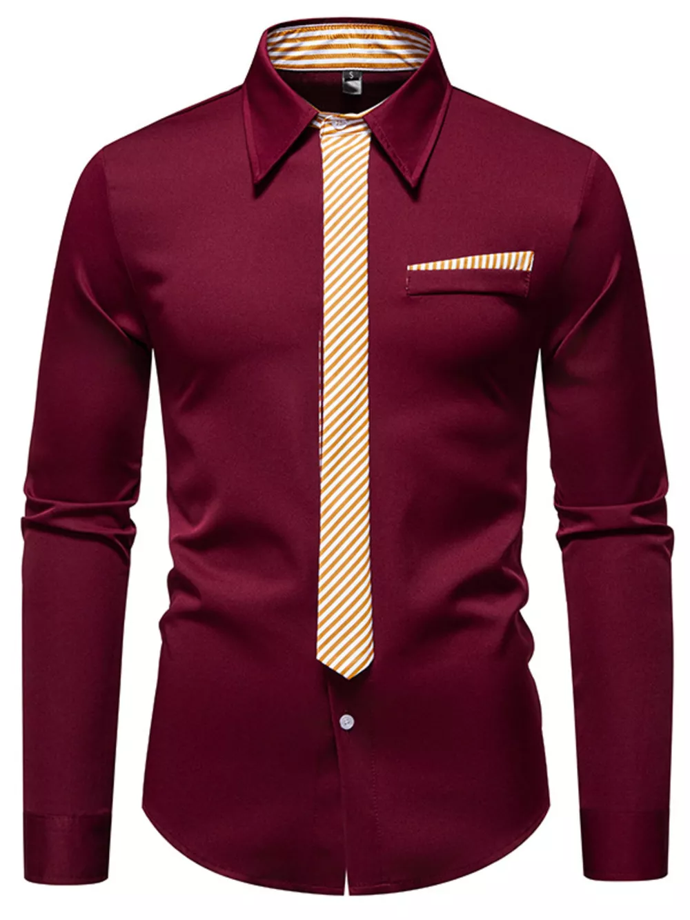 Men's Button Up Long Sleeve Shirt, image 15