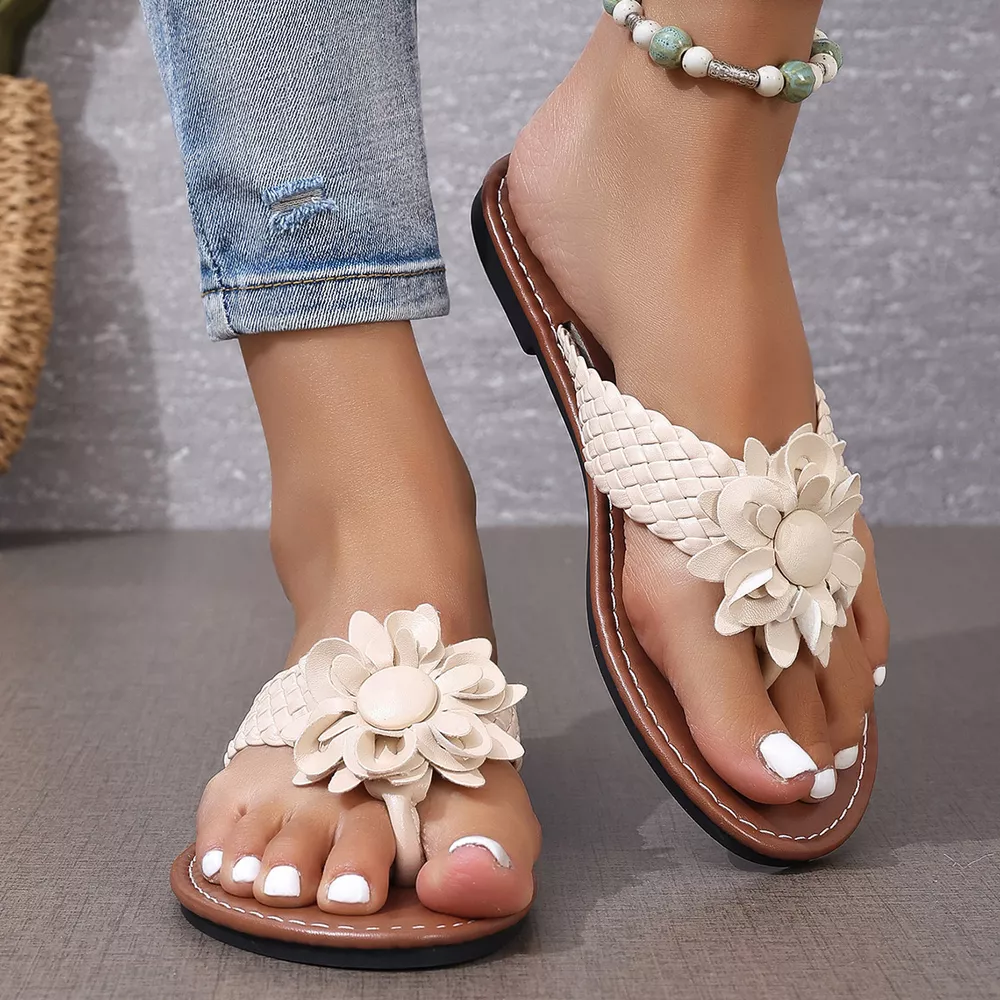 Flower Toe Post Sandals, image 16