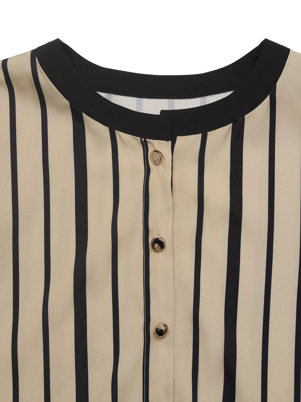 Striped Button-Down Shirt and High-Waisted Flare Pants Set, image 10