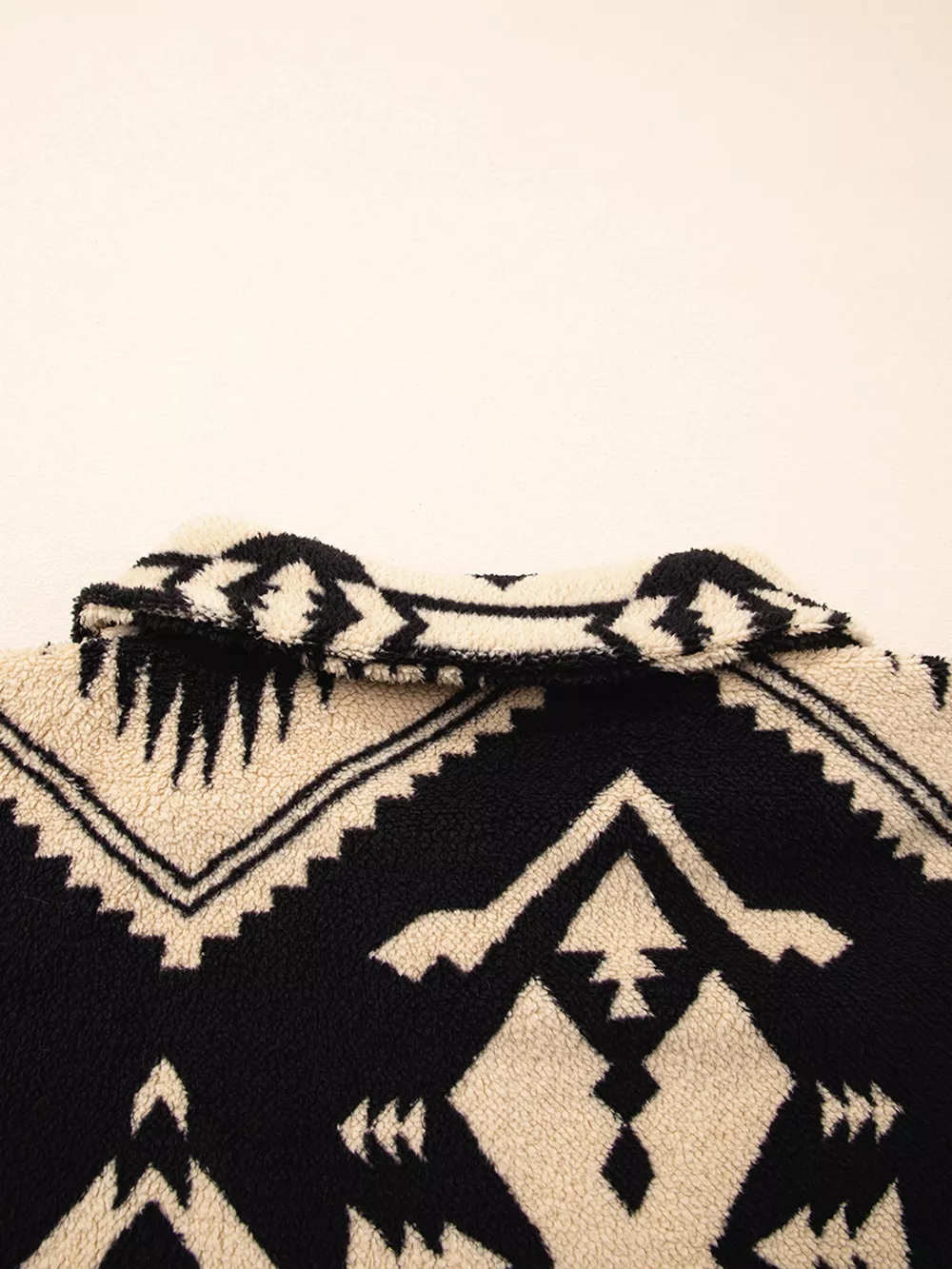 Western Aztec Half Zip Plush Sweatshirt, image 10