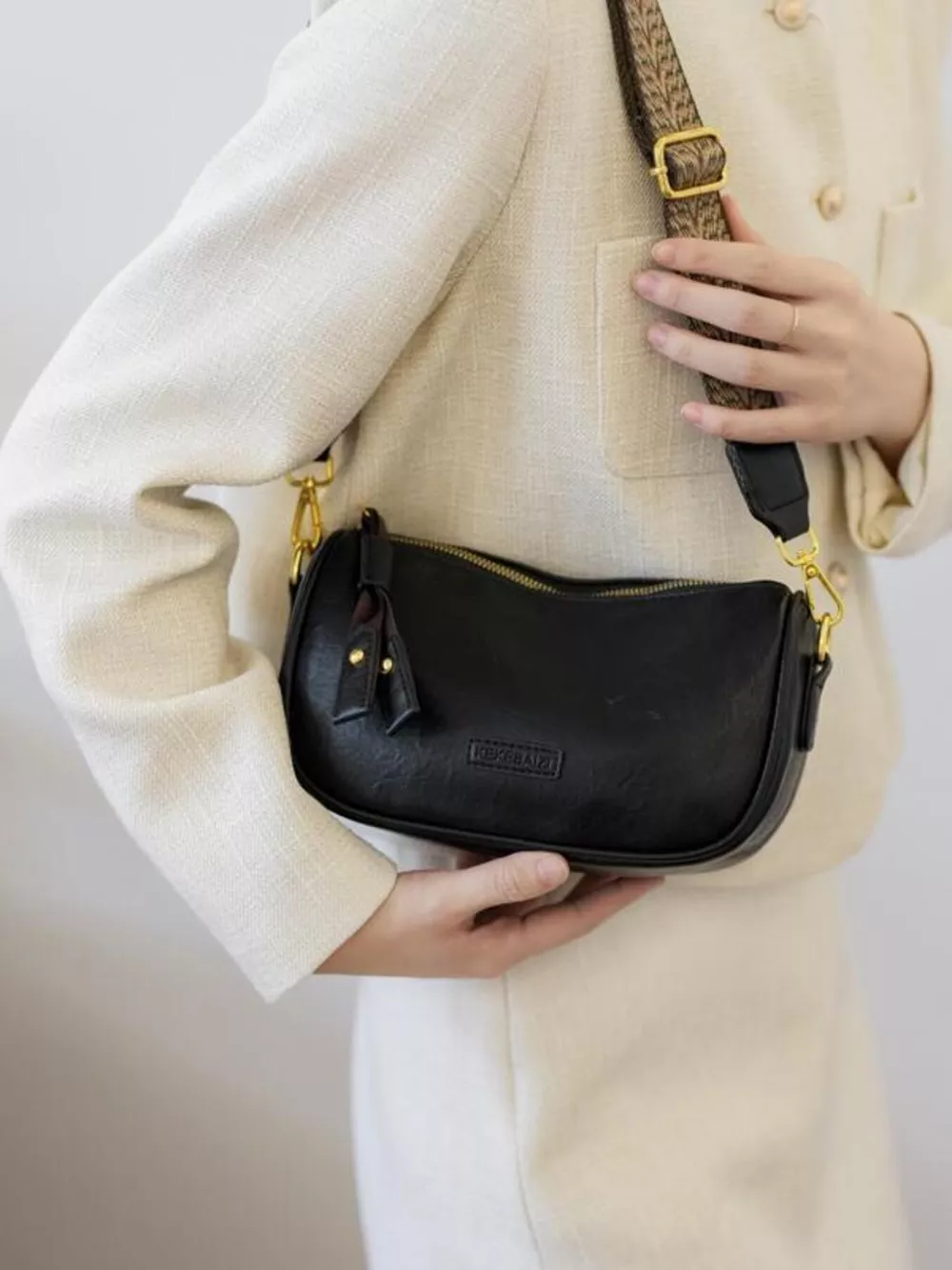 Wide Strap Crossbody Bag, image 5