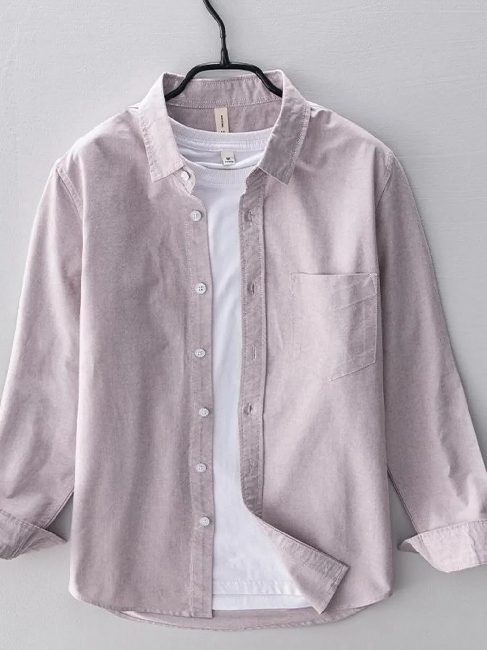 Men's Plus Size Long Sleeve Button Up Shirt, image 6