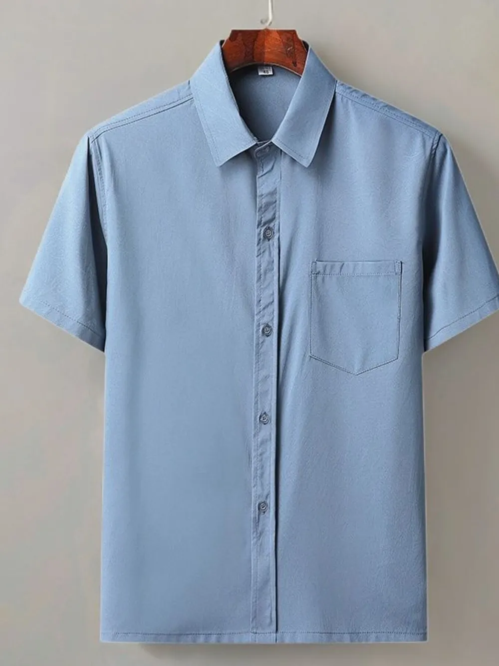 Men's Full Size Button Up Short Sleeve Shirt Plus Size, image 2