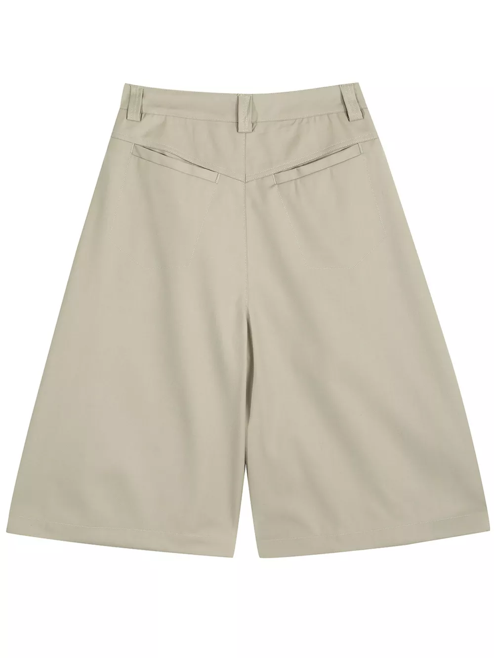 Men's Wide-Leg Shorts with Decorative Drawstring, image 6