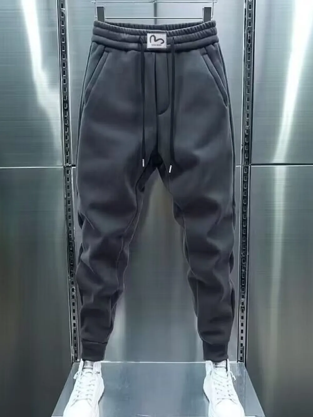 Men's Plus Size Drawstring Jogger Sweatpants with Pocketed, image 2