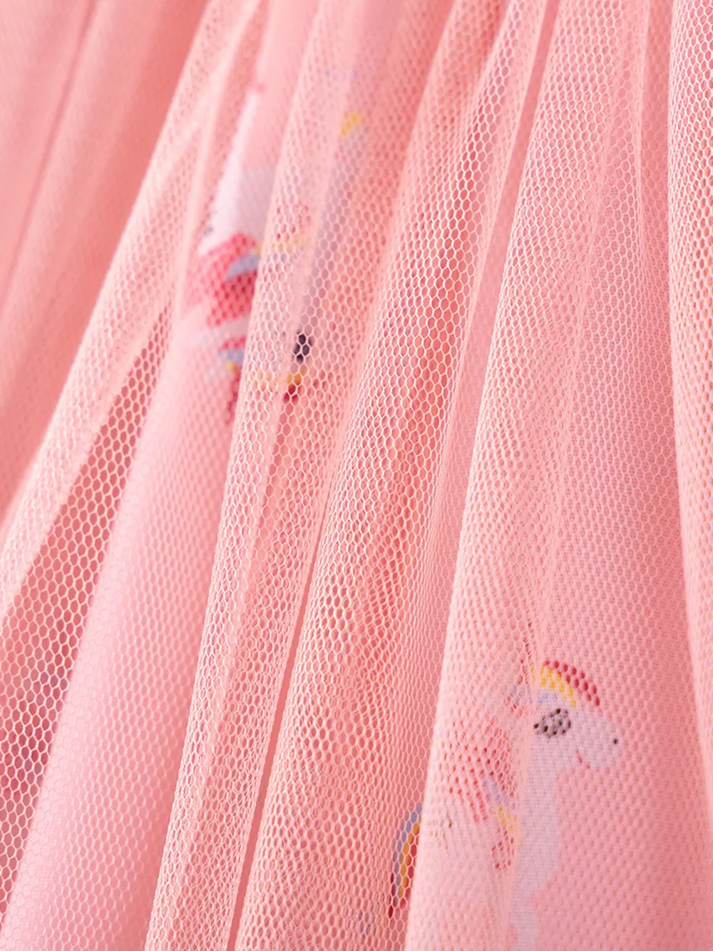 Children's Unicorn Ruffle Sleeve Tulle Dress, image 2