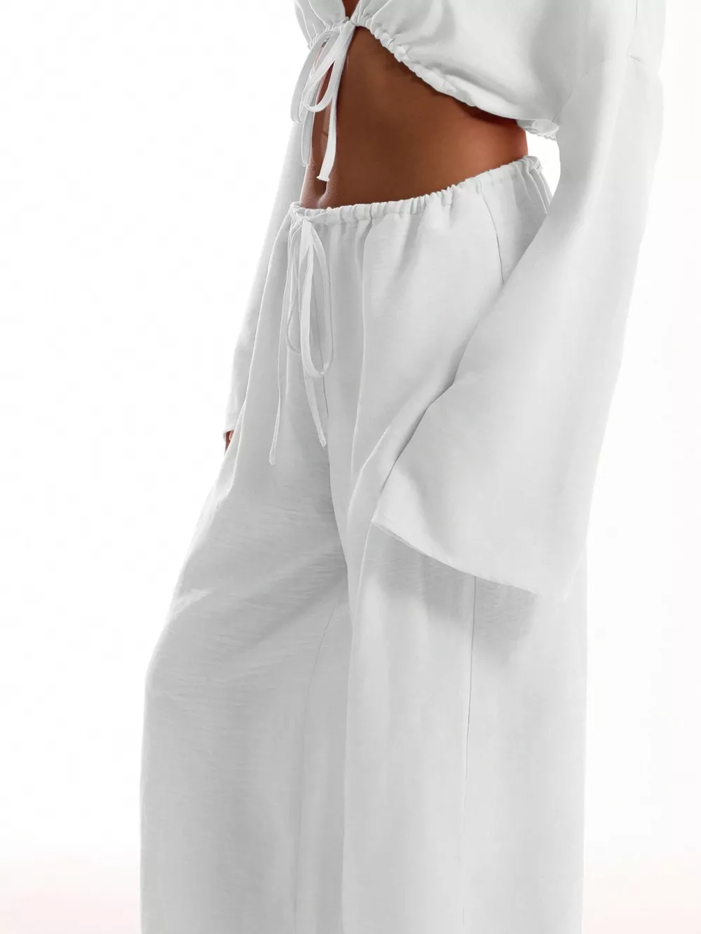 Drawstring Wide Leg Pants, image 19