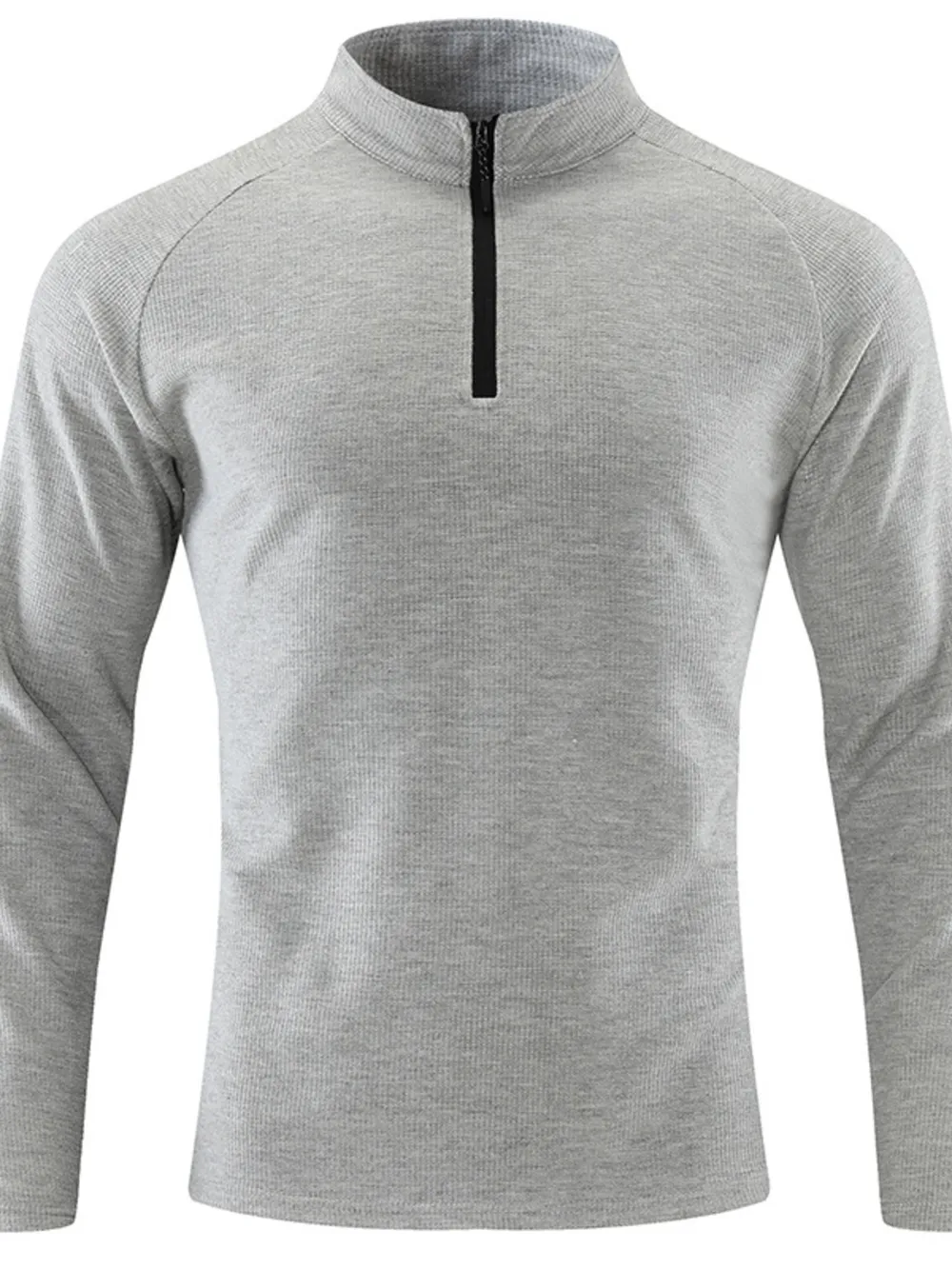 Men's Plus Size Quarter-Zip Polo with Moisture-Wicking Technology, image 7