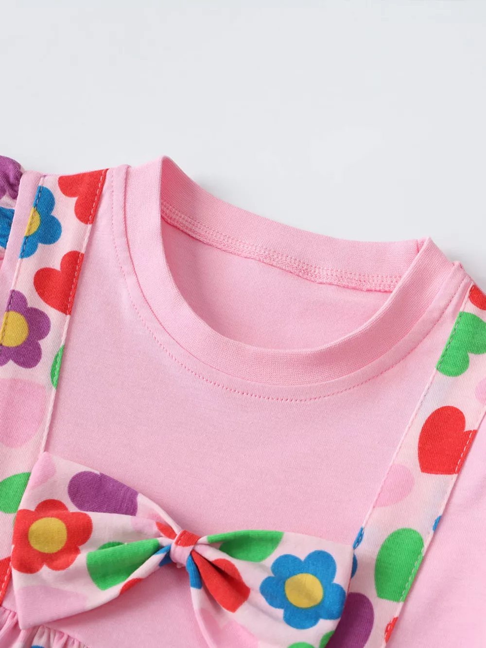 Children's Ruffled Printed Long Sleeve Dress, image 3