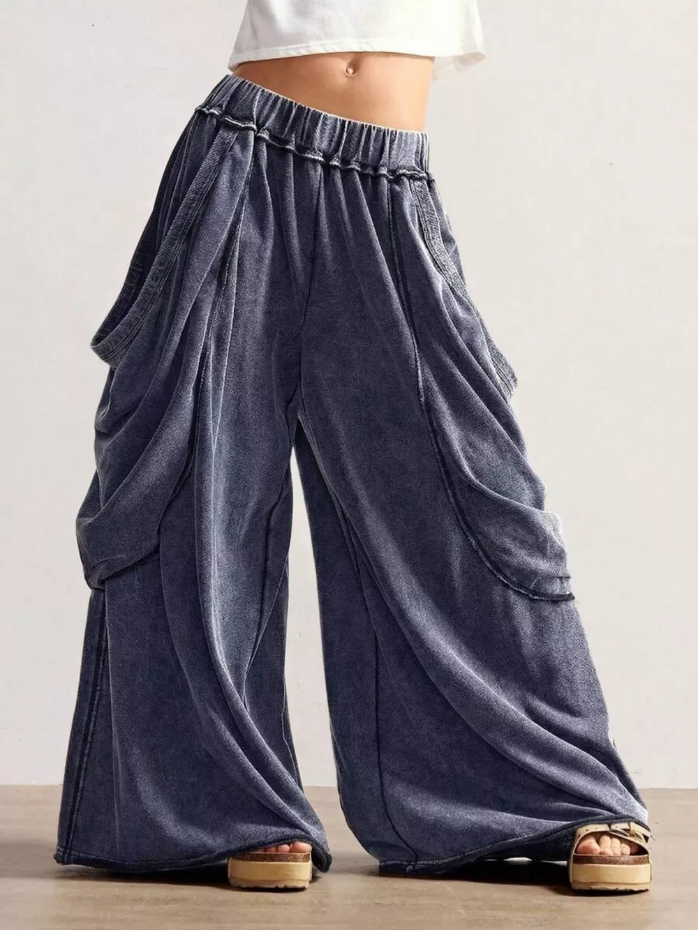 Oversized Wide-Leg Cargo Pants, image 13