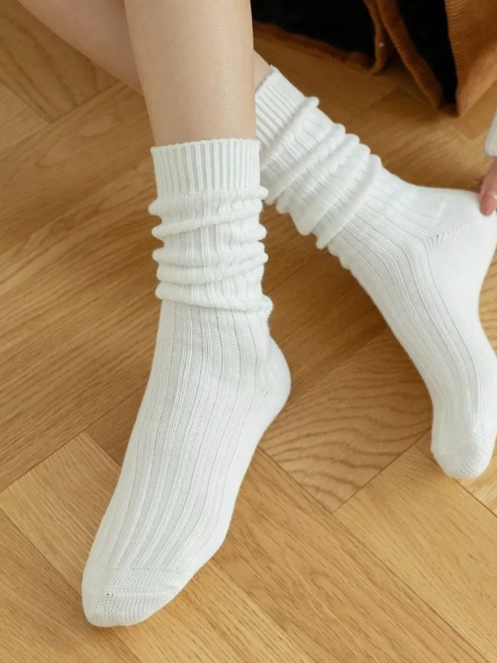 Classic Ribbed Knit Socks, image 3