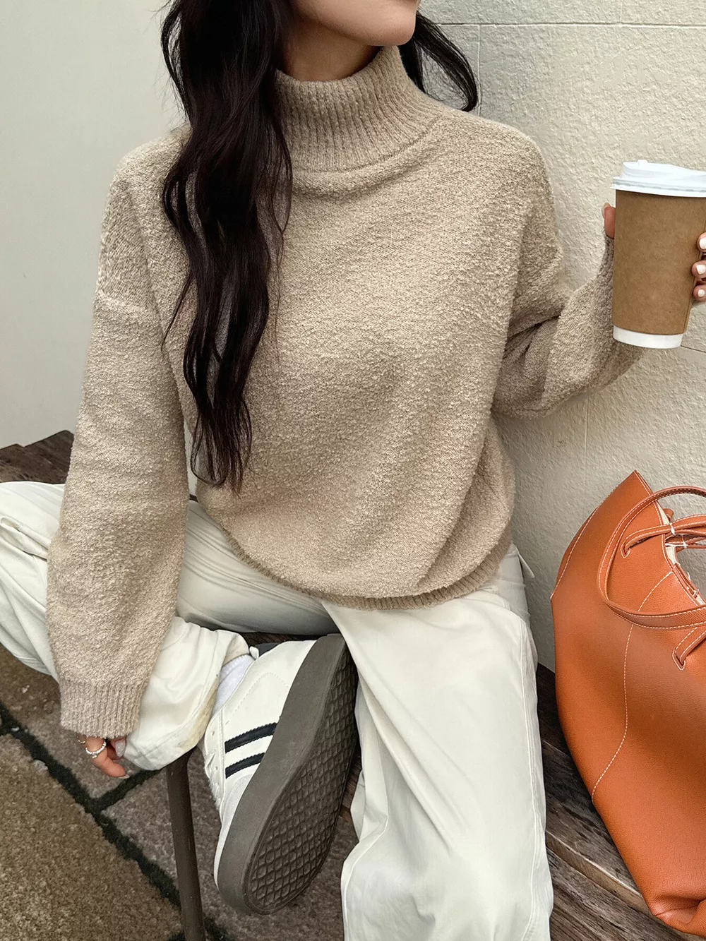Turtleneck Long Sleeve Sweater, image 2