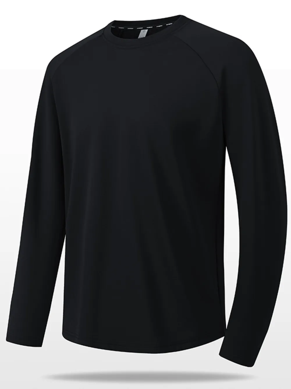 Men's Plus Size Round Neck Raglan Sleeve T-Shirt