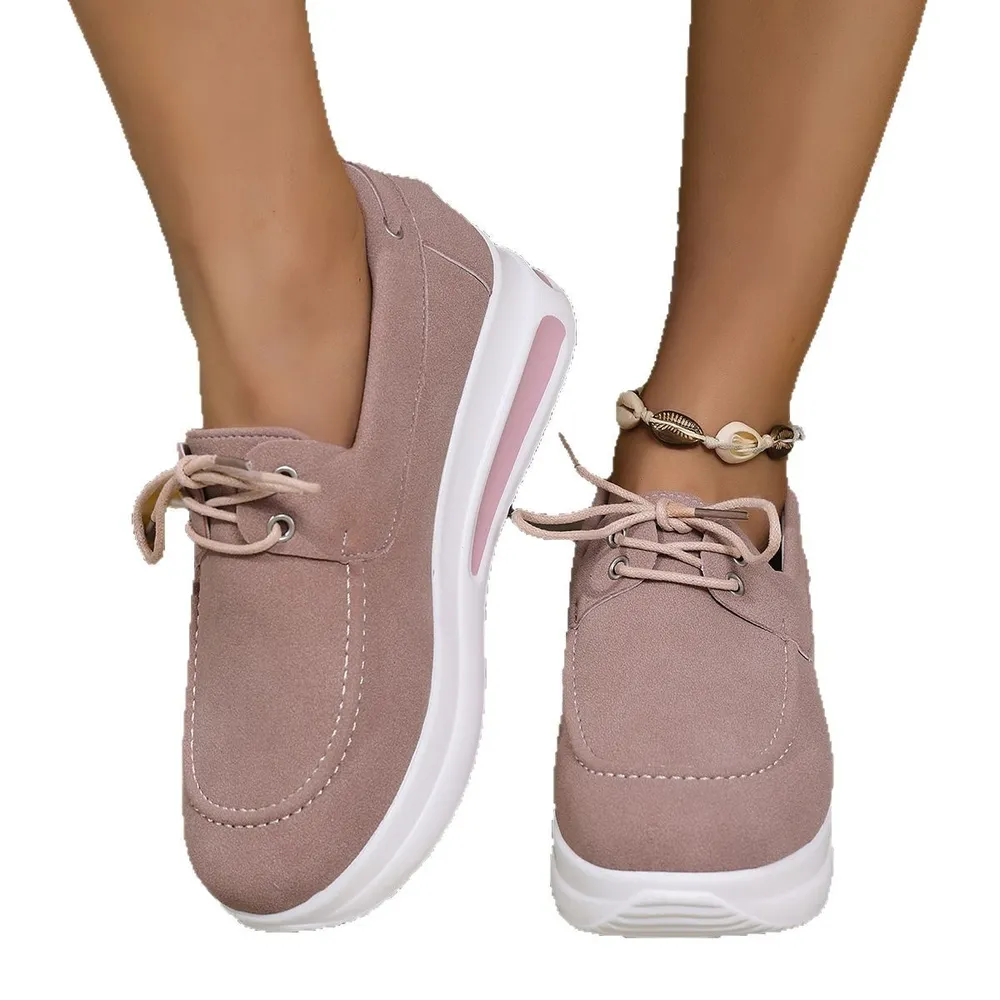 Round Toe Platform Sneakers, image 10