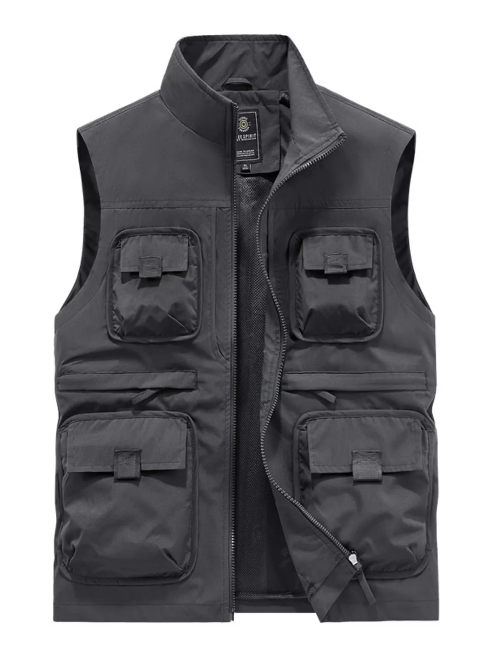 Men's Plus Size Multi-Pocket Cargo Vest, image 8