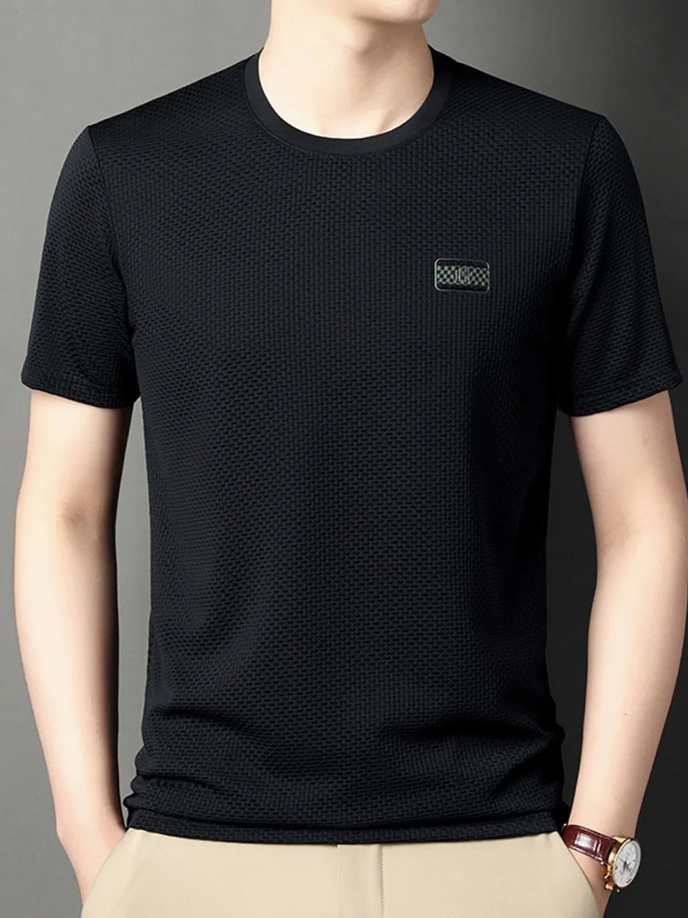Men's Plus Size Breathable Short Sleeve T-Shirt