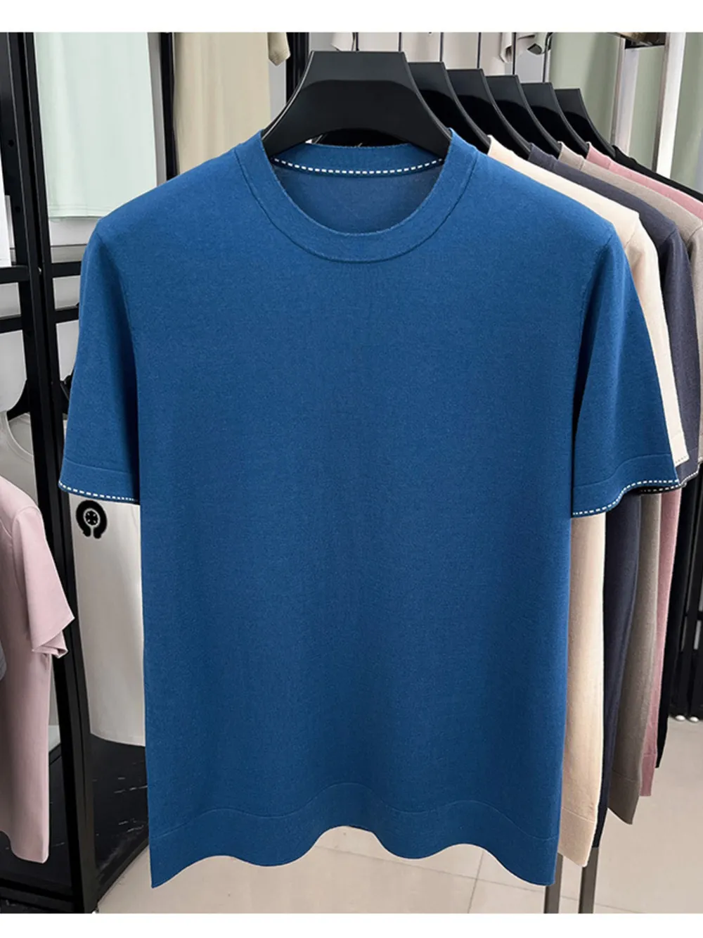Men's Full Size Short Sleeve Crew Neck T-Shirt Plus Size, image 2