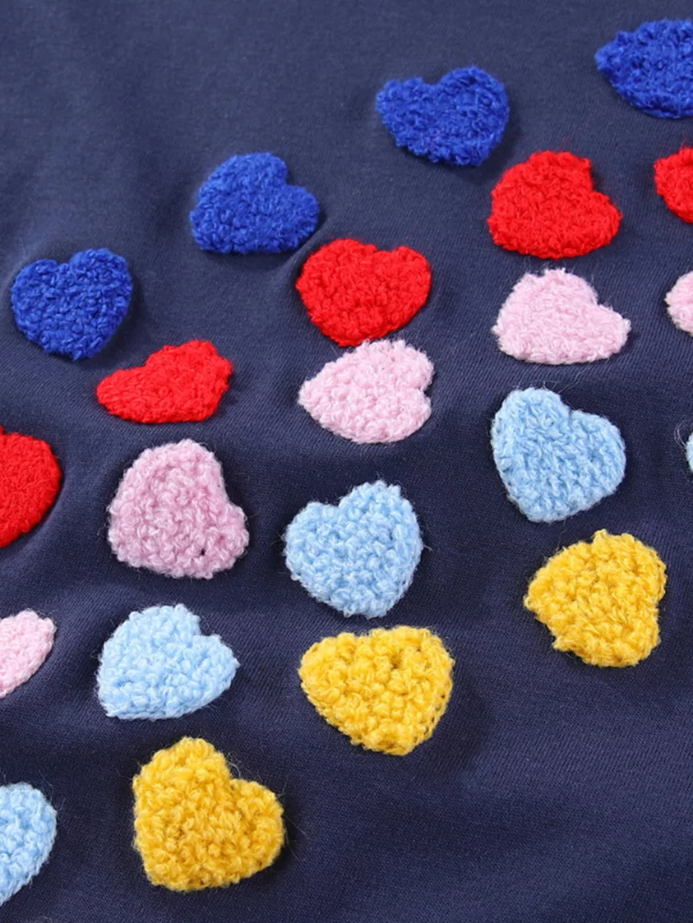 Children's Heart Applique Short Sleeve Dress, image 2