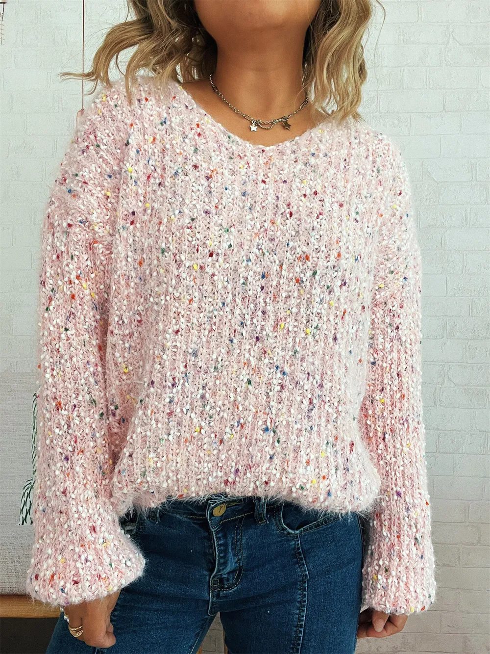 Colorful Long Sleeve Sweater, image 12