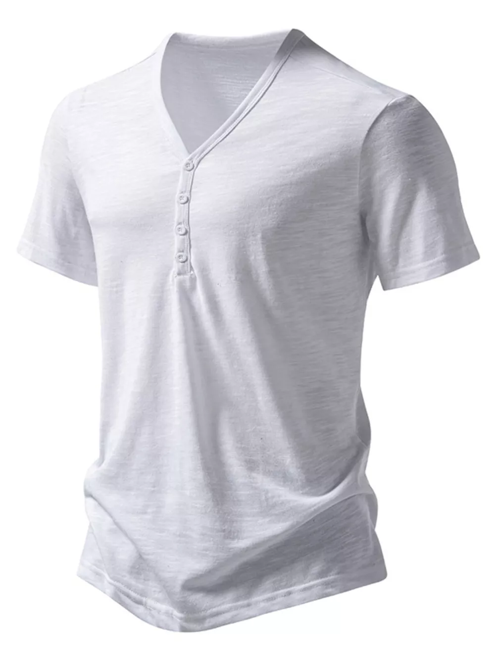Men's Casual Button Detail T-Shirt, image 12