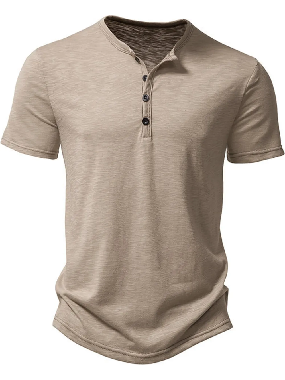 Men's Button Detail Short Sleeve Top, image 12