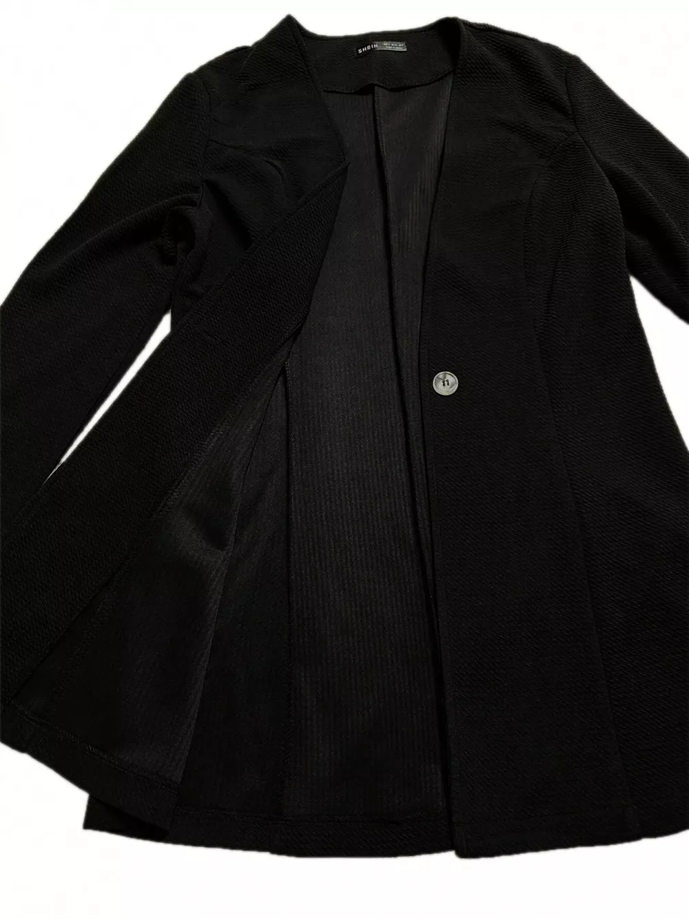 Single-Button Long Sleeve Blazer, image 8