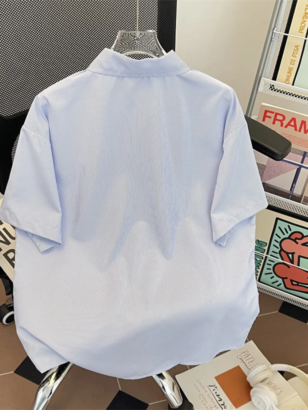 Men's Plus Size Button Up Short Sleeve Shirt, image 2