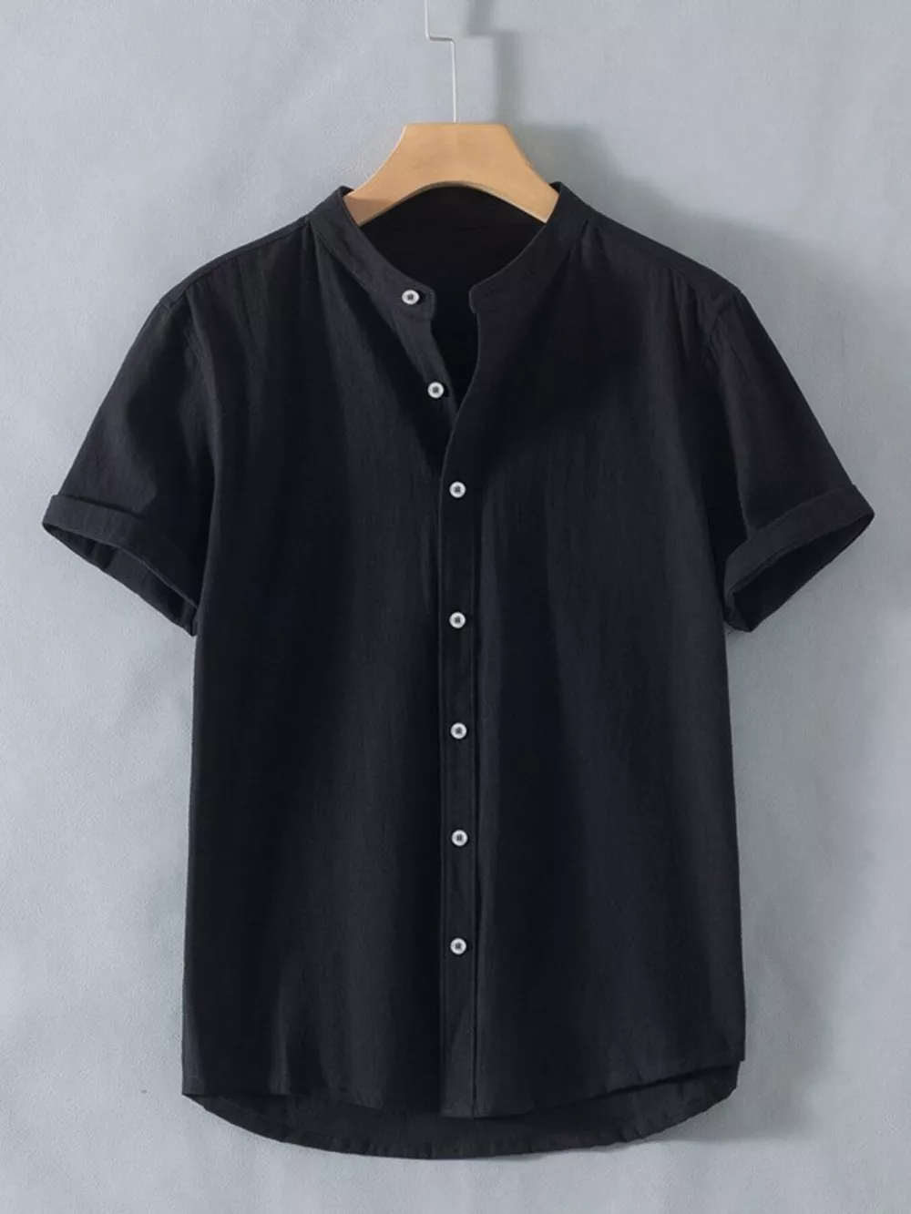 Men's Plus Size Button Up Short Sleeve Shirt