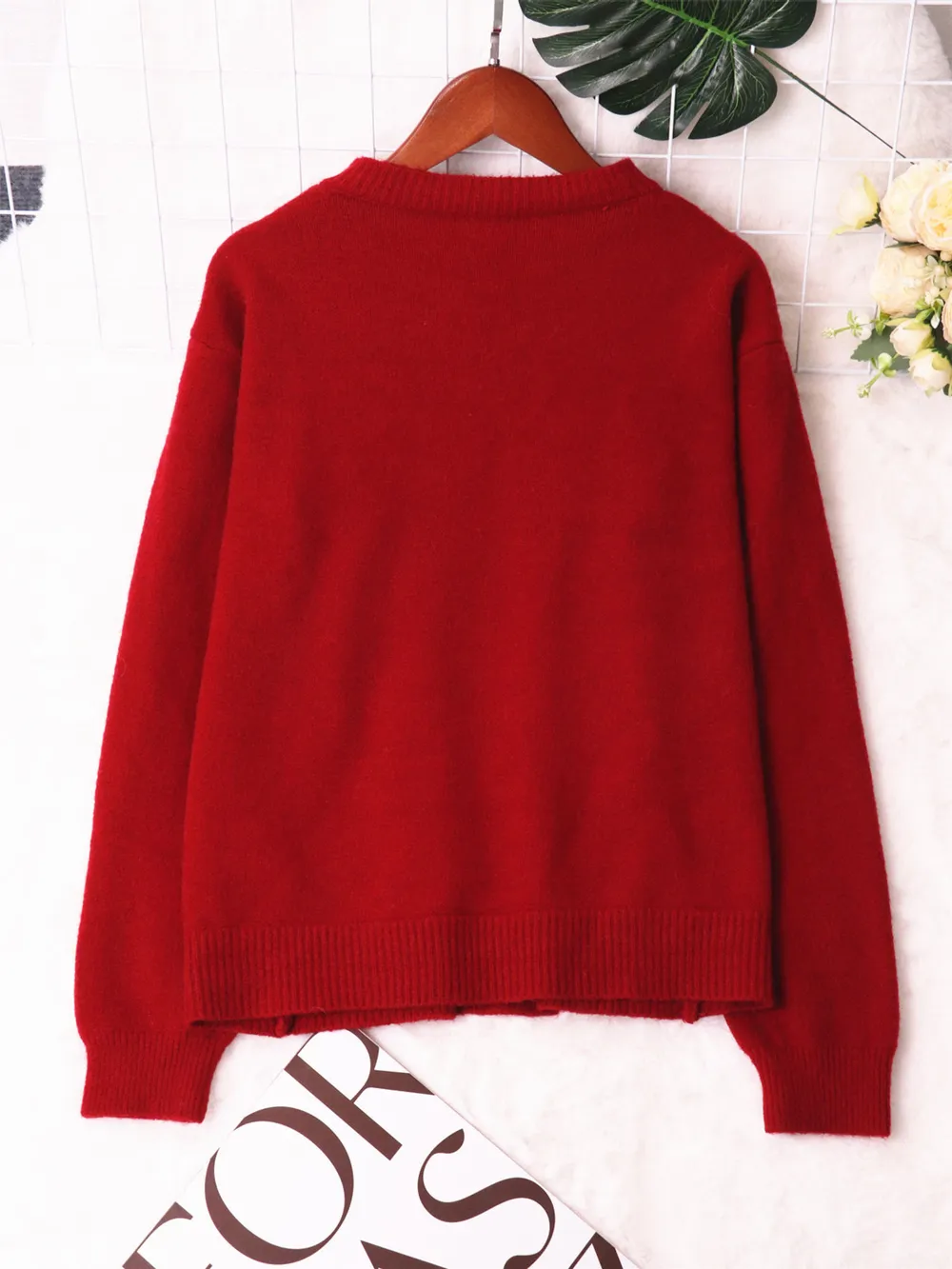 Flower Button Up Long Sleeve Cardigan, image 7