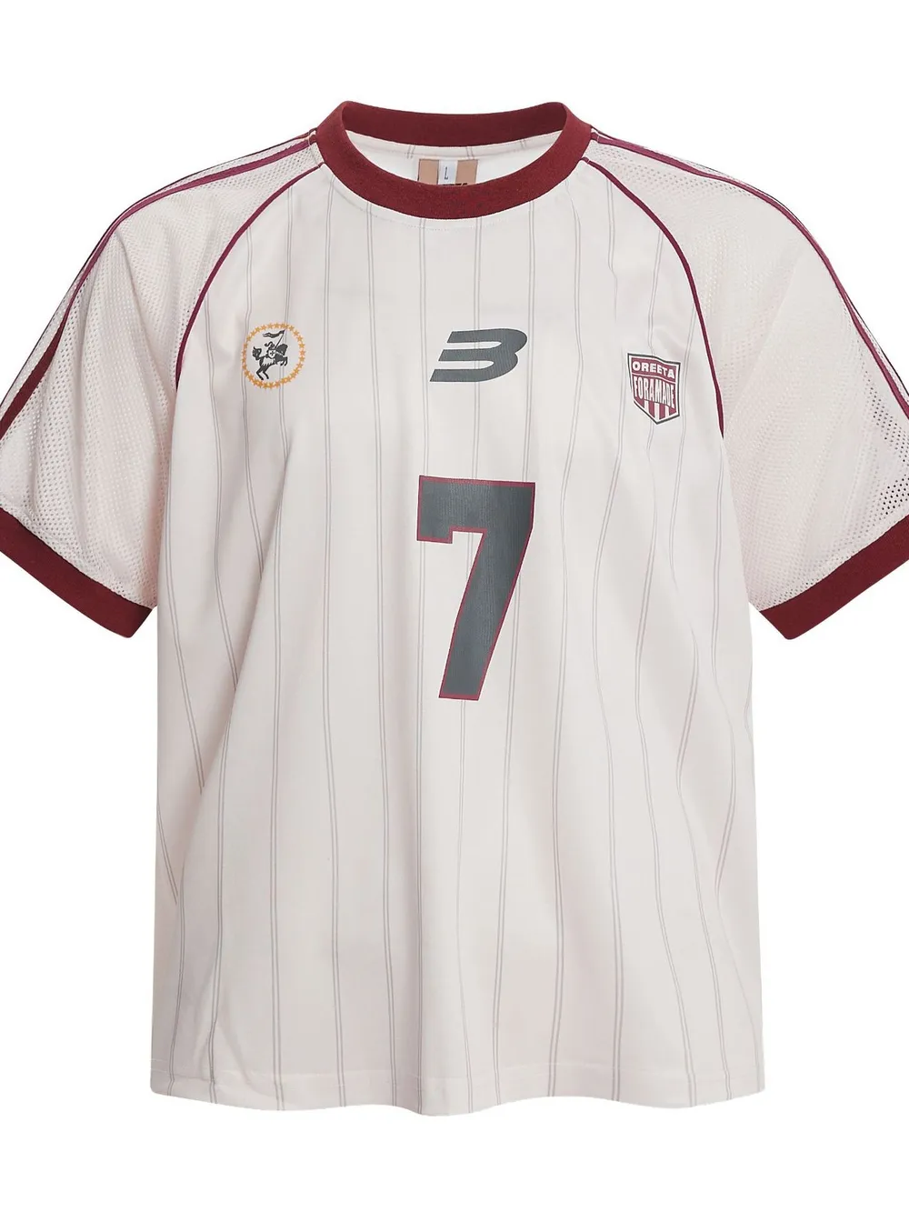 Men's Number 7 Striped Short Sleeve T-Shirt
