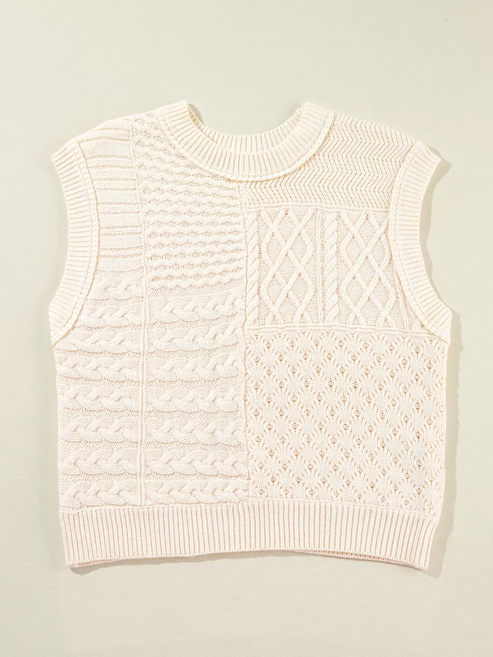 Cable Knit Dolman Sweater Vest, image 12