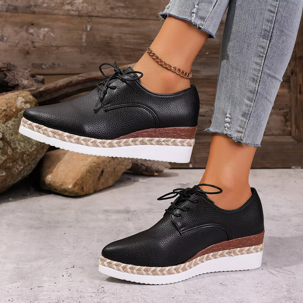 Point Toe Lace Up Sneakers, image 15