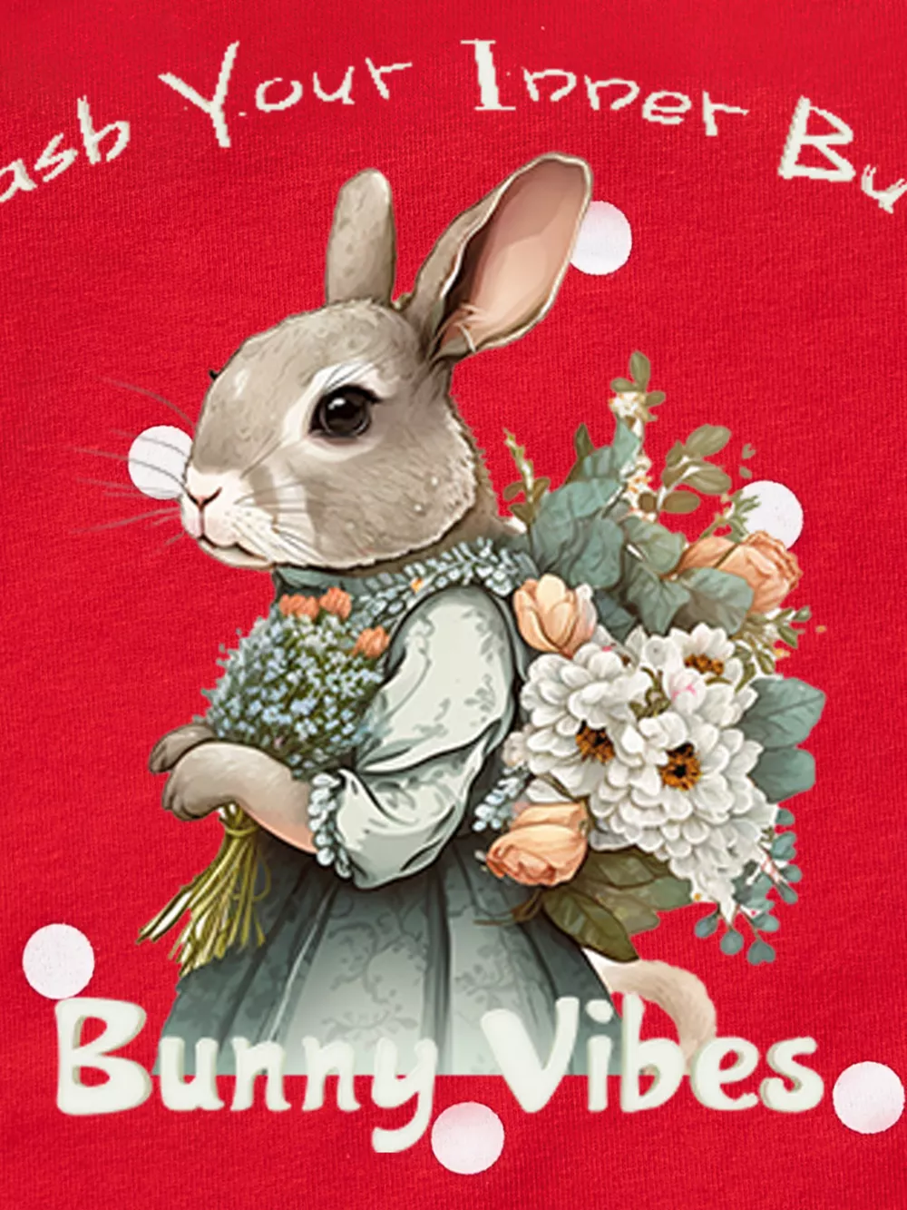 Children's Bunny Polka Dot Sweatshirt, image 3