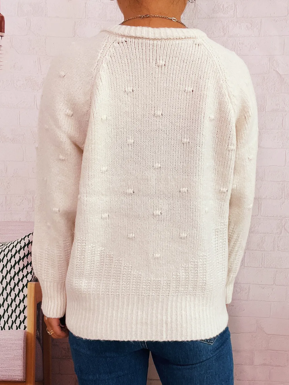 Rose Embroidered Button-Up Cardigan, image 5