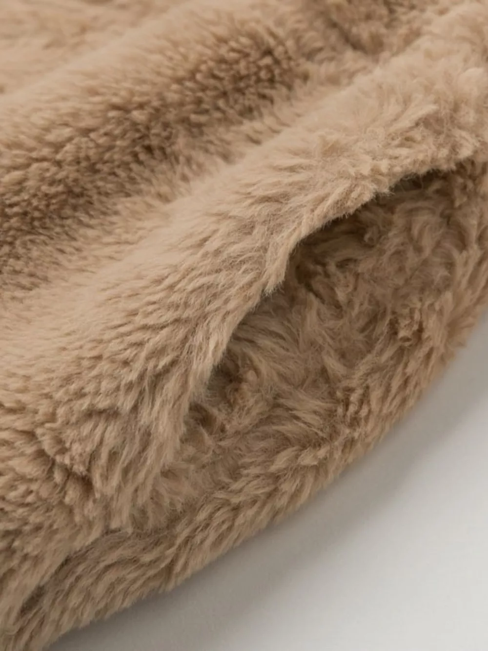 Full Size Faux Fur Cropped Zip-Up Jacket Plus Size, image 4