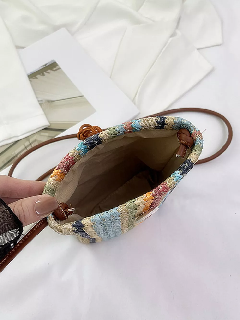 Straw Woven Crossbody Bag, image 18