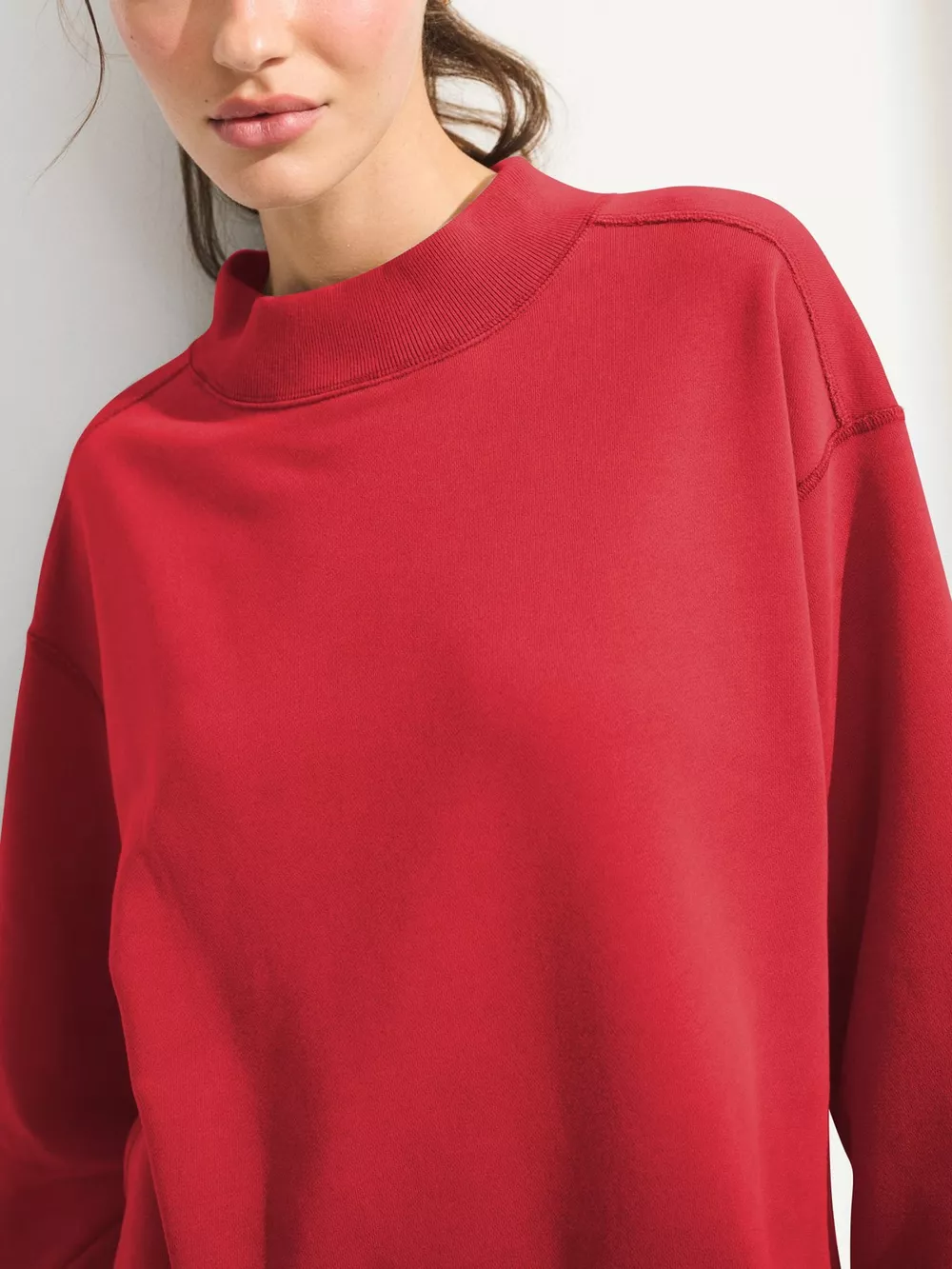 Mock Neck Oversized Sweatshirt, image 13