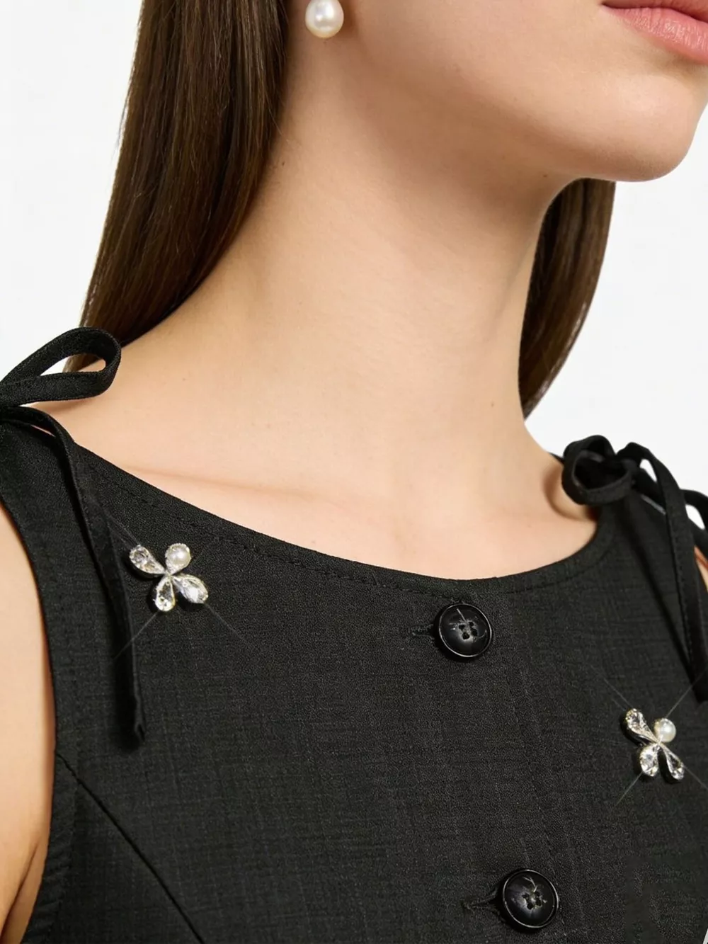 Button-Down Embellished Vest, image 2