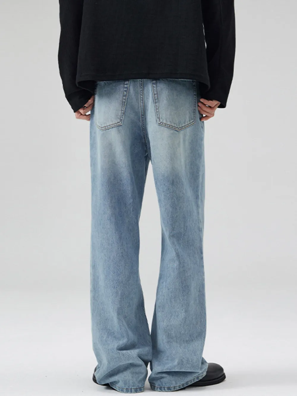 Men's Full Size Wide Leg Jeans Plus Size, image 6