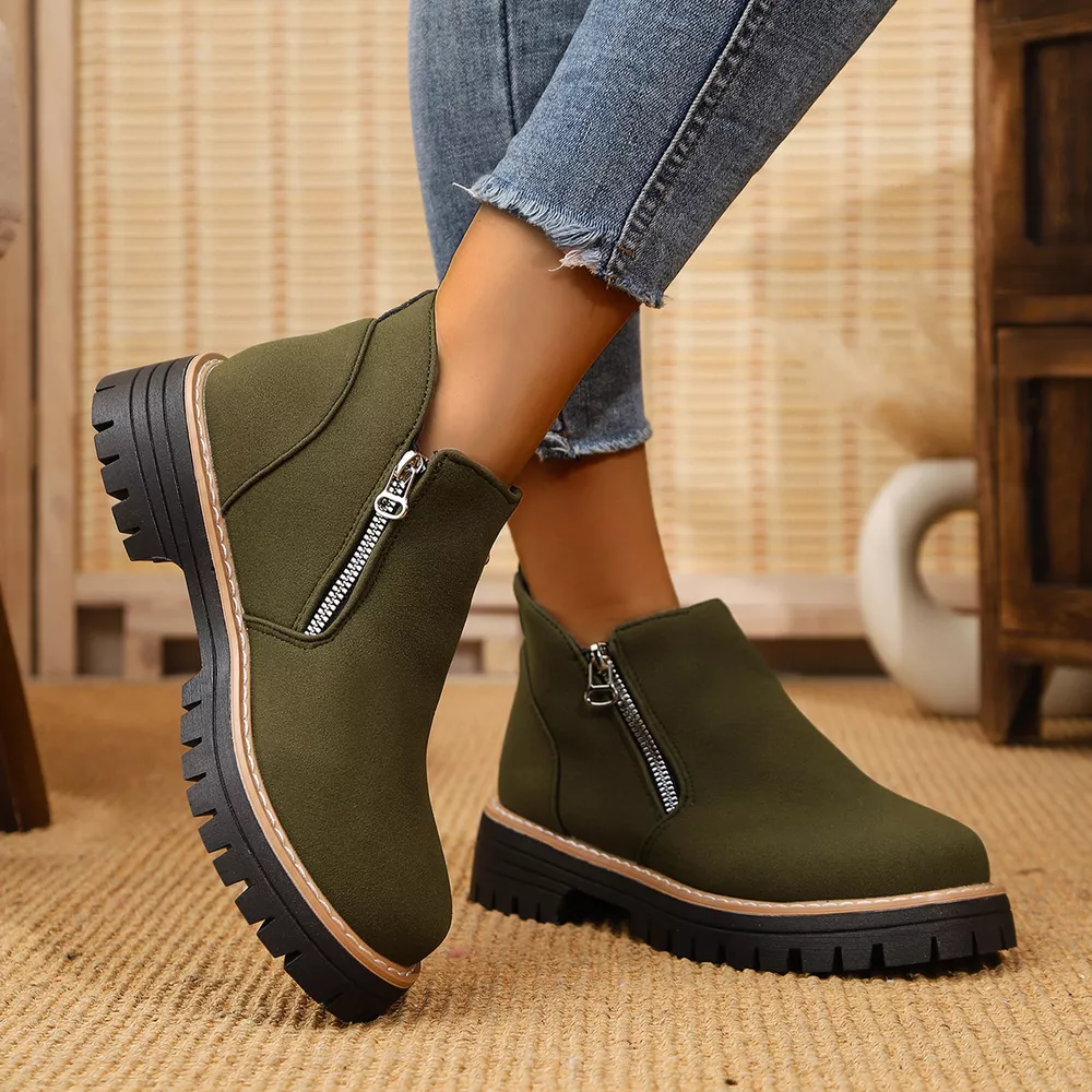 Ankle Boots with Zipper Accent, image 11
