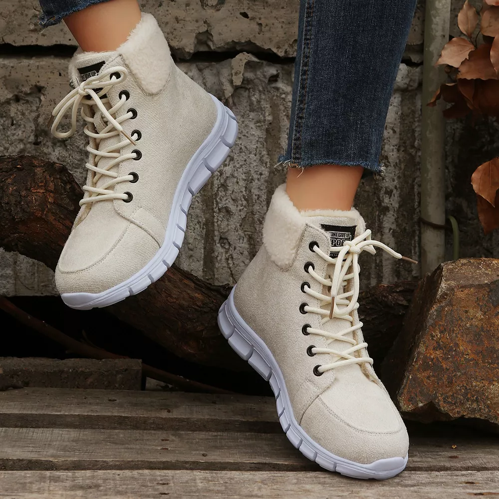 Lace Up Round Toe Boots, image 7