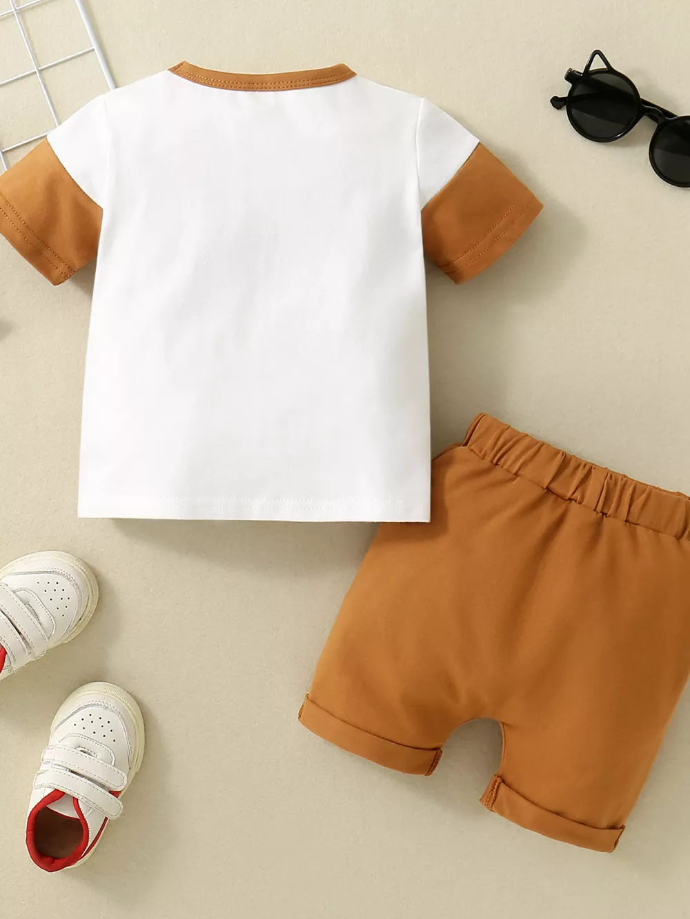 Children's Striped T-shirt and Shorts Set, image 11