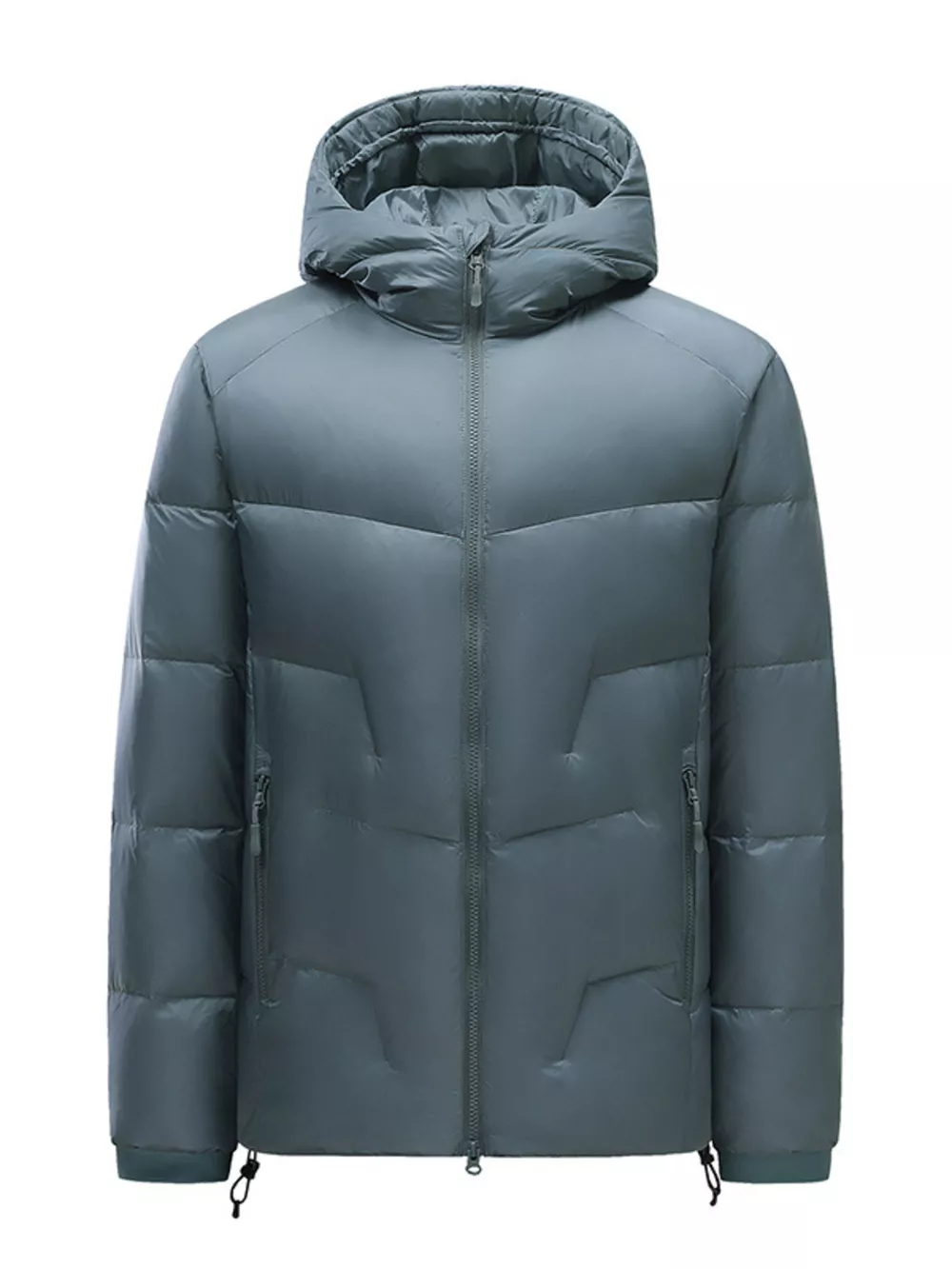 Men's Plus Size Hooded Padded Winter Puffer Jacket, image 8