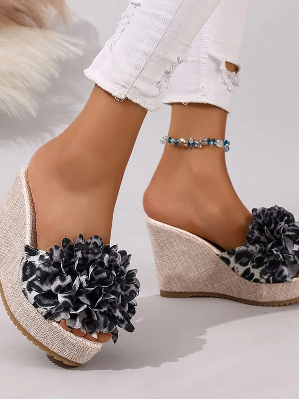 Open Toe Platform Wedge Sandals, image 3