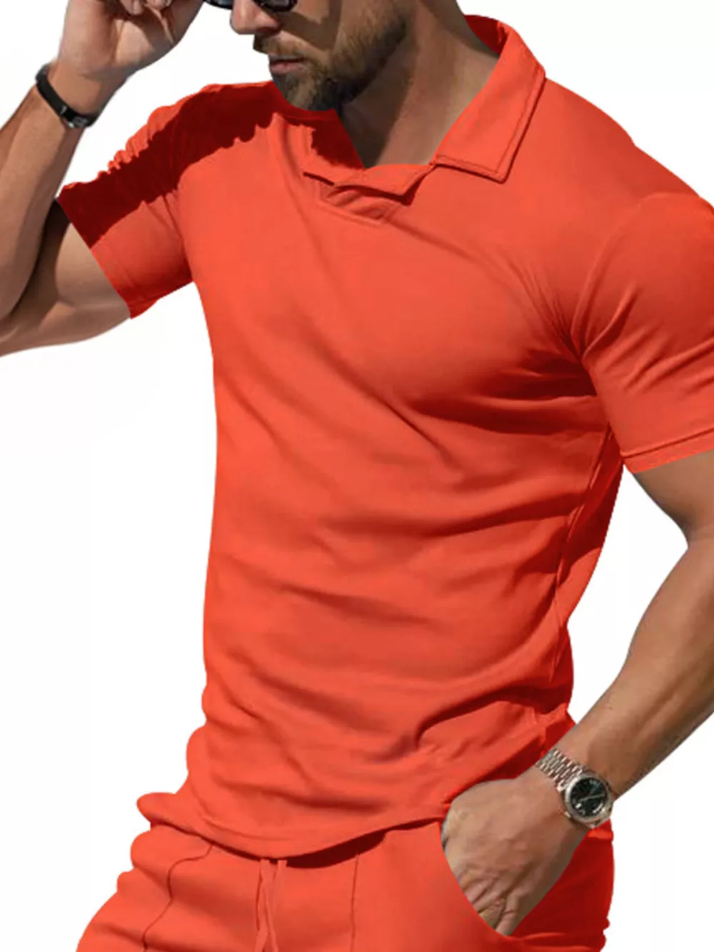 Men's Full Size Casual Short Sleeve Polo Plus Size, image 10