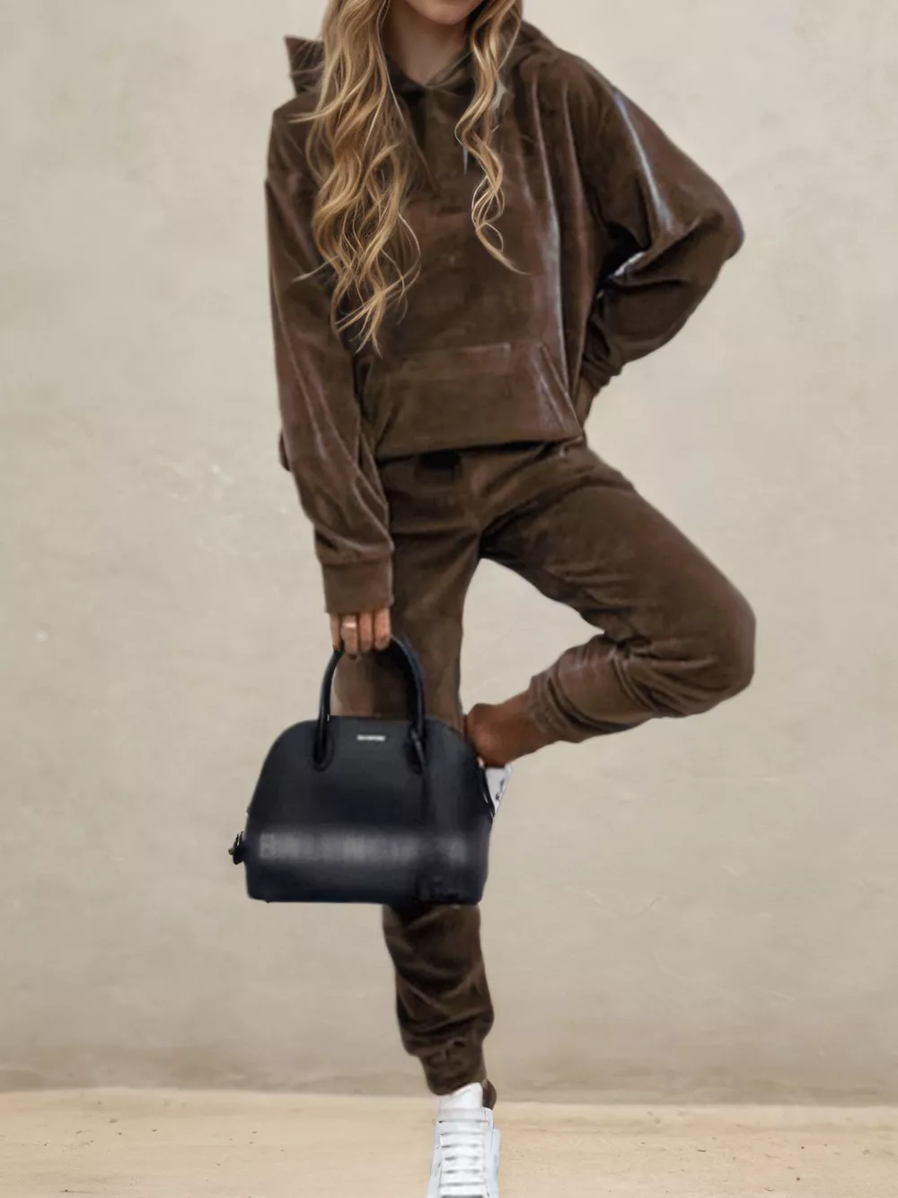 Velvet Long Sleeve Hoodie and Pants Set, image 14