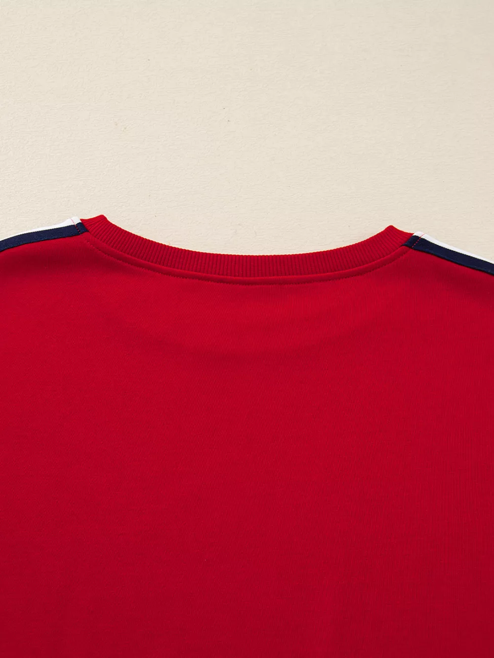 Contrast Striped Detail Varsity Sweatshirt, image 3