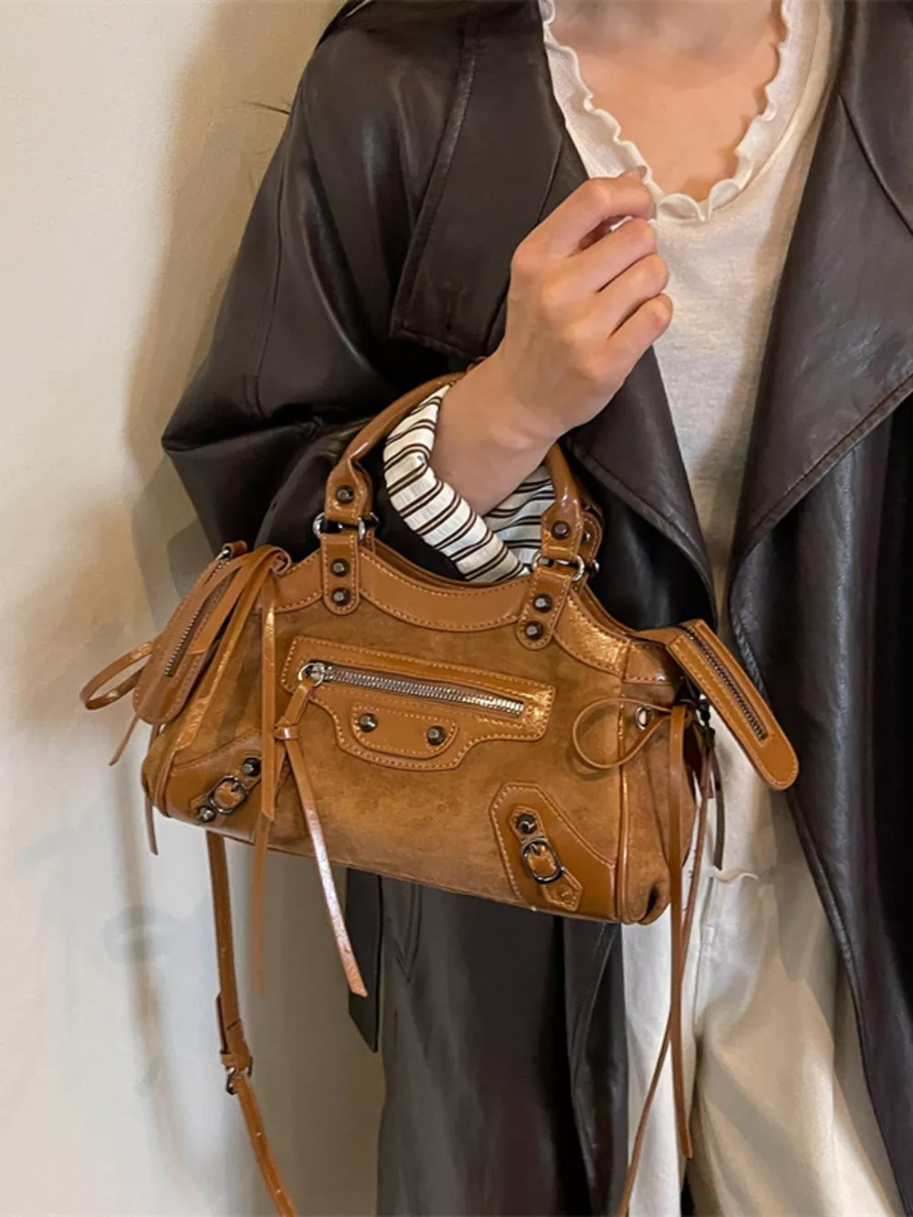 Tassel Leather Handbag, image 7