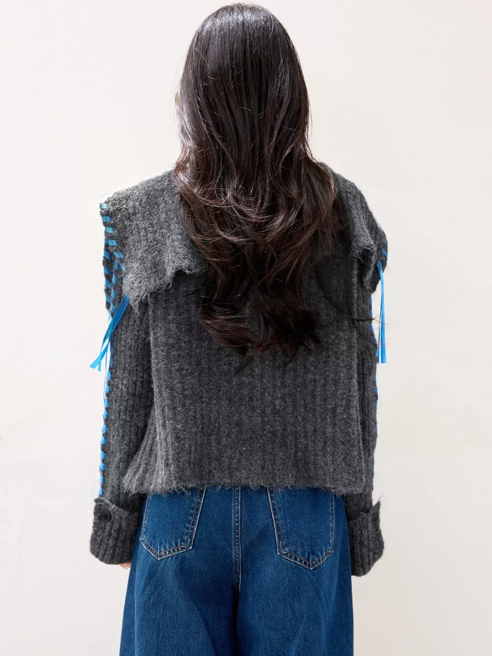 Ribbed Knit Open Front Cardigan, image 7